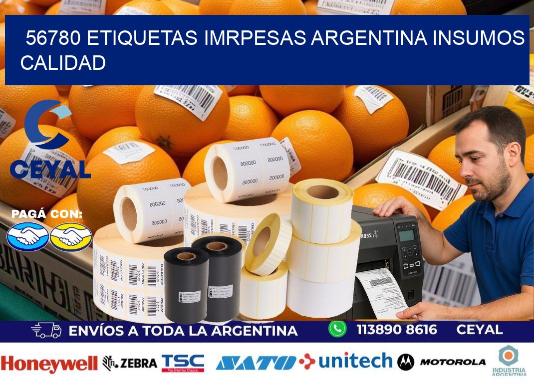 56780 etiquetas imrpesas argentina INSUMOS CALIDAD