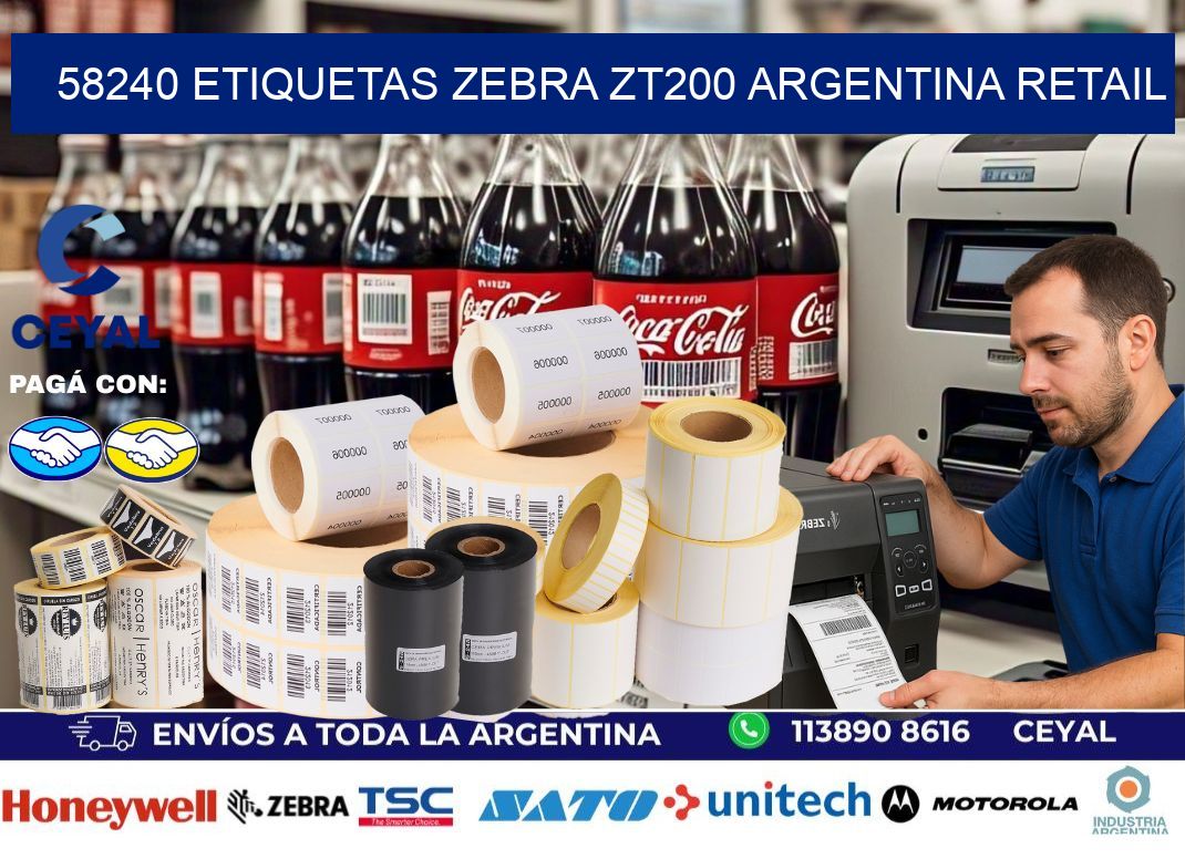 58240 etiquetas zebra zt200 argentina RETAIL
