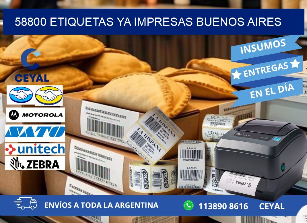 58800 ETIQUETAS YA IMPRESAS BUENOS AIRES