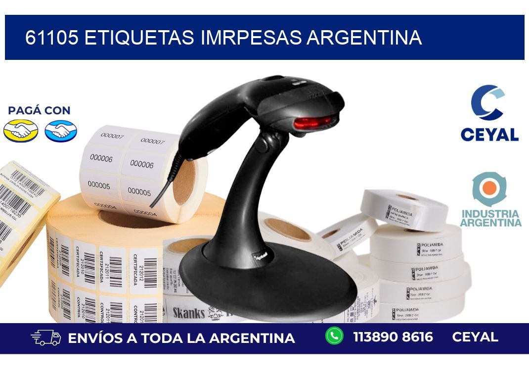 61105 etiquetas imrpesas argentina