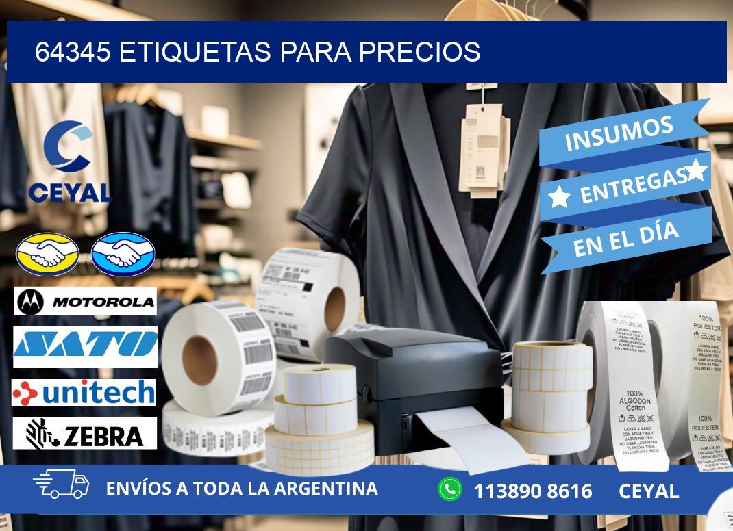 64345 ETIQUETAS PARA PRECIOS