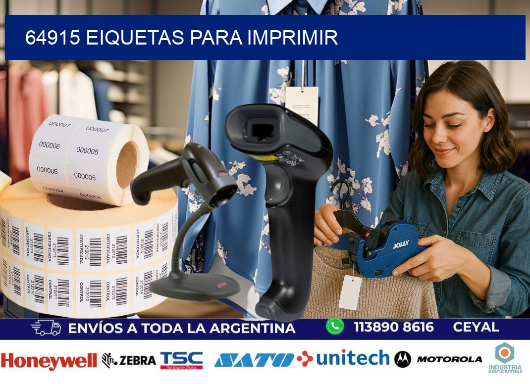 64915 EIQUETAS PARA IMPRIMIR