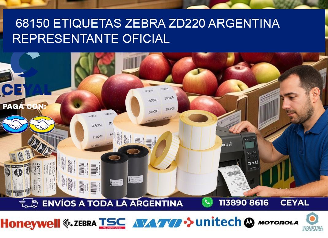 68150 etiquetas zebra zd220 argentina REPRESENTANTE OFICIAL