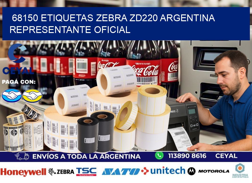 68150 etiquetas zebra zd220 argentina REPRESENTANTE OFICIAL