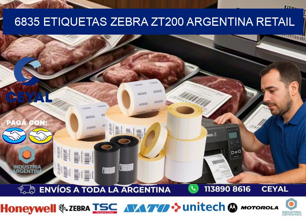 6835 etiquetas zebra zt200 argentina RETAIL