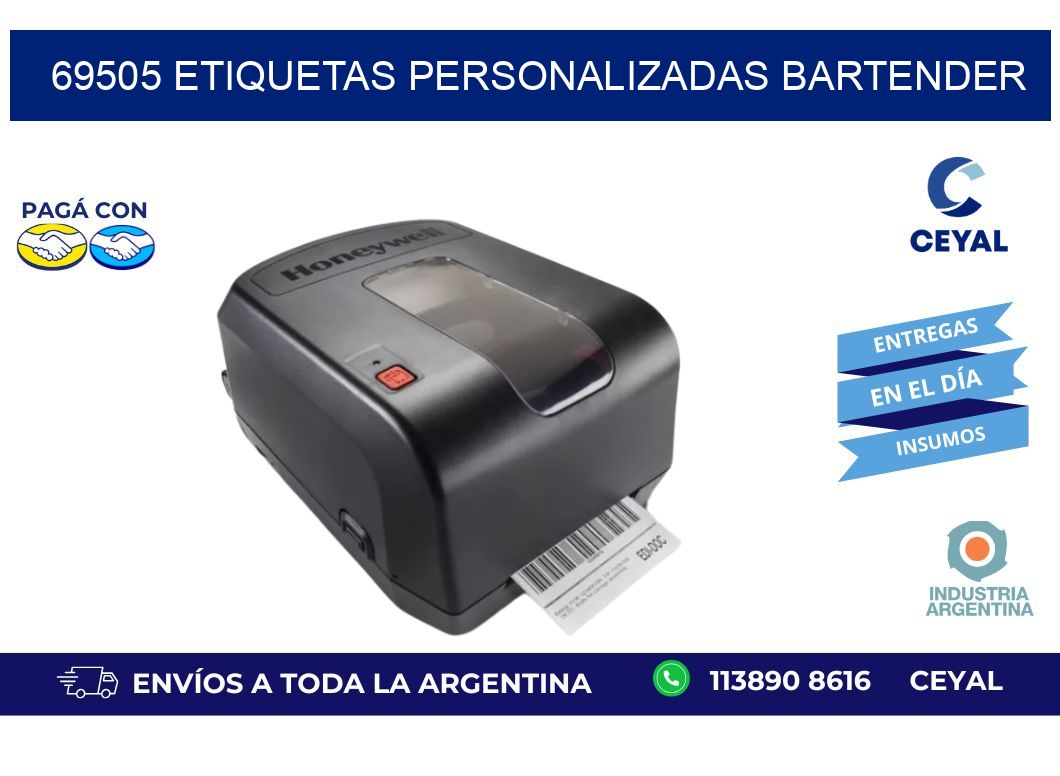 69505 ETIQUETAS PERSONALIZADAS BARTENDER