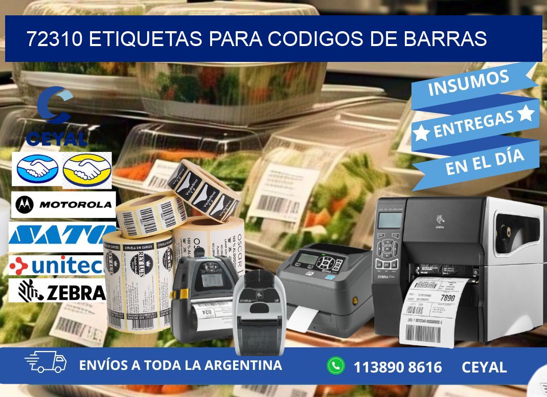 72310 ETIQUETAS PARA CODIGOS DE BARRAS