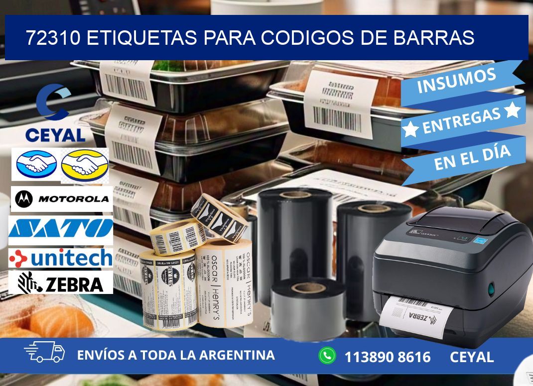 72310 ETIQUETAS PARA CODIGOS DE BARRAS