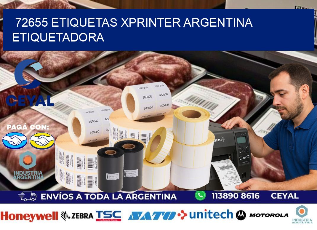 72655 etiquetas xprinter argentina ETIQUETADORA