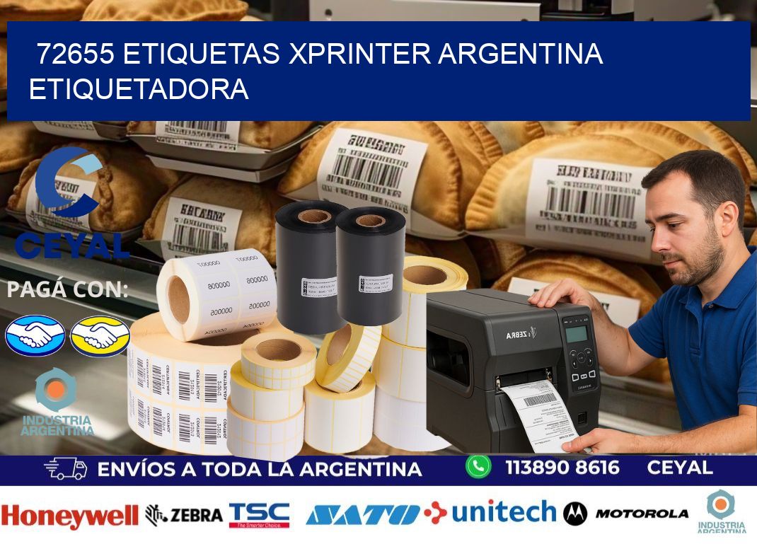 72655 etiquetas xprinter argentina ETIQUETADORA