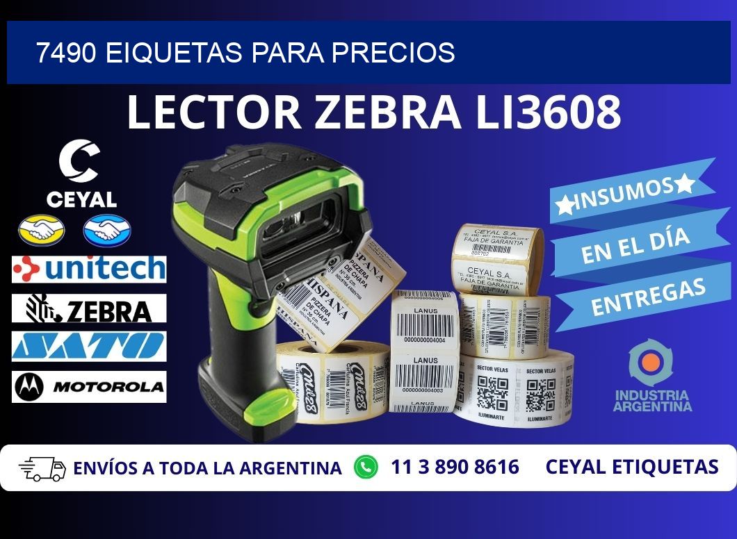 7490 EIQUETAS PARA PRECIOS