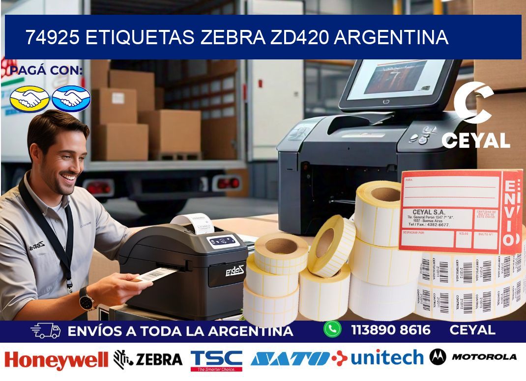 74925 etiquetas zebra zd420 argentina