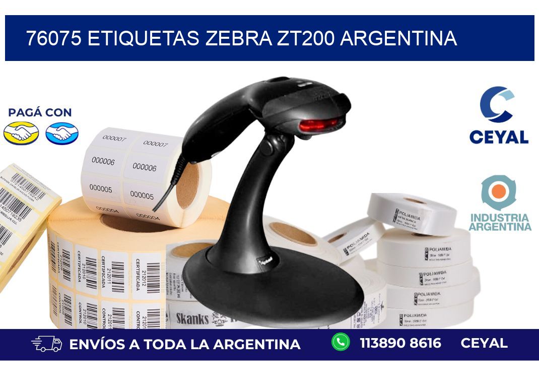 76075 etiquetas zebra zt200 argentina