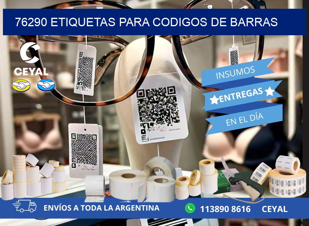 76290 ETIQUETAS PARA CODIGOS DE BARRAS