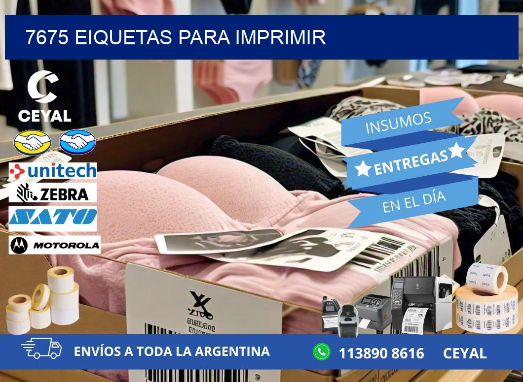 7675 EIQUETAS PARA IMPRIMIR