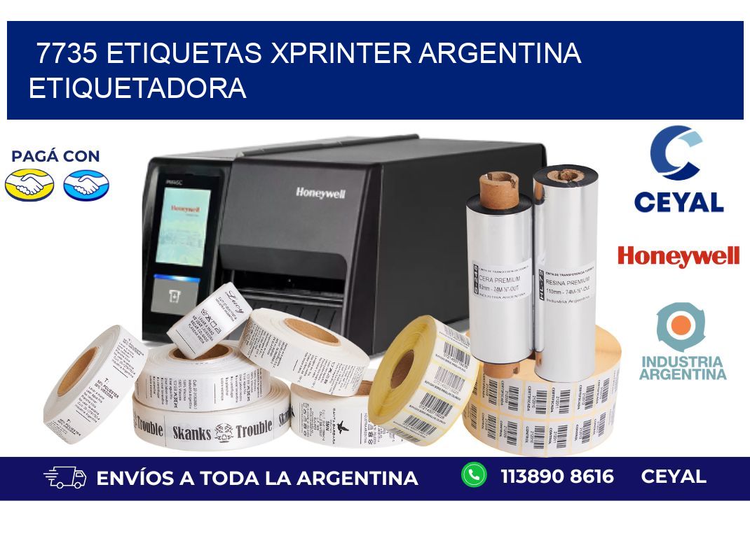 7735 etiquetas xprinter argentina ETIQUETADORA