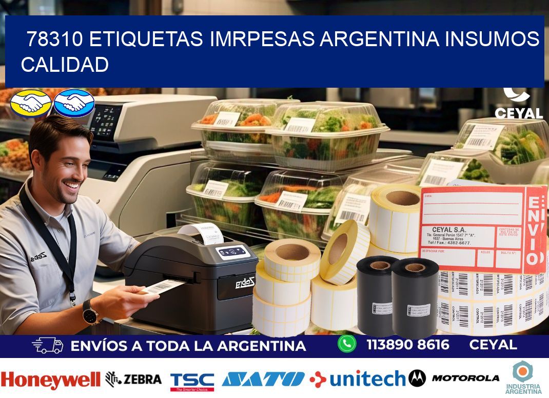 78310 etiquetas imrpesas argentina INSUMOS CALIDAD