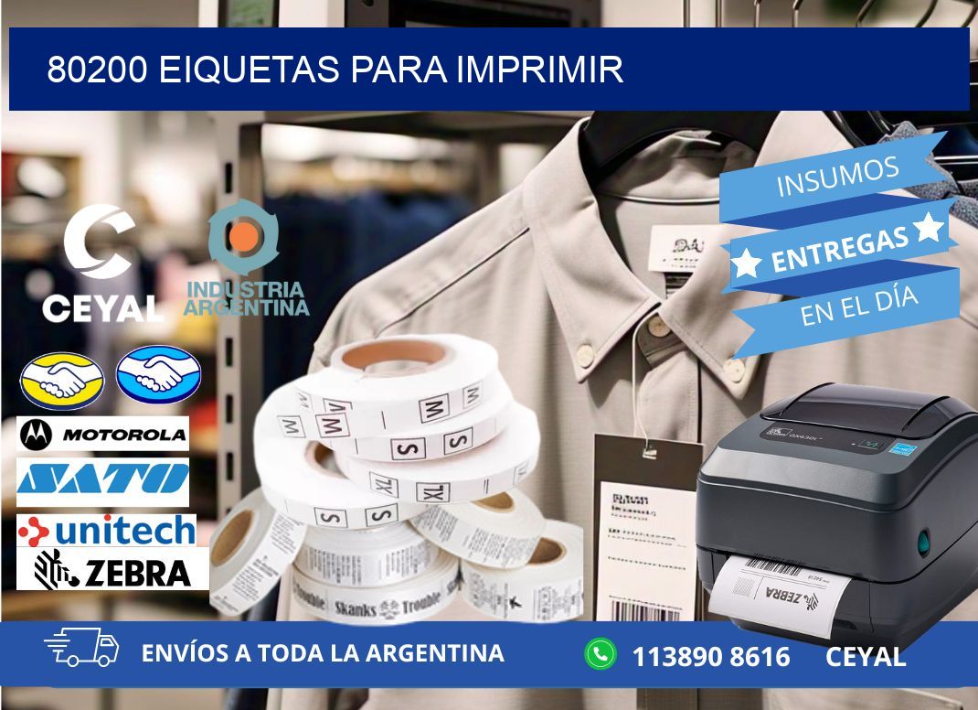 80200 EIQUETAS PARA IMPRIMIR