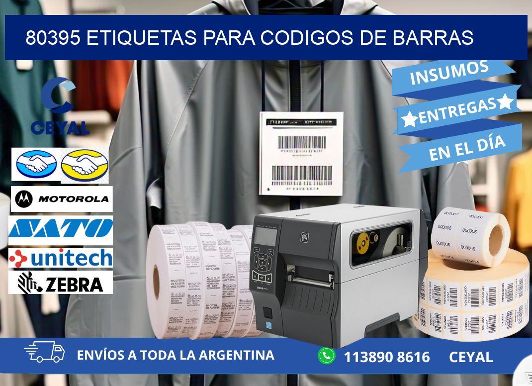 80395 ETIQUETAS PARA CODIGOS DE BARRAS
