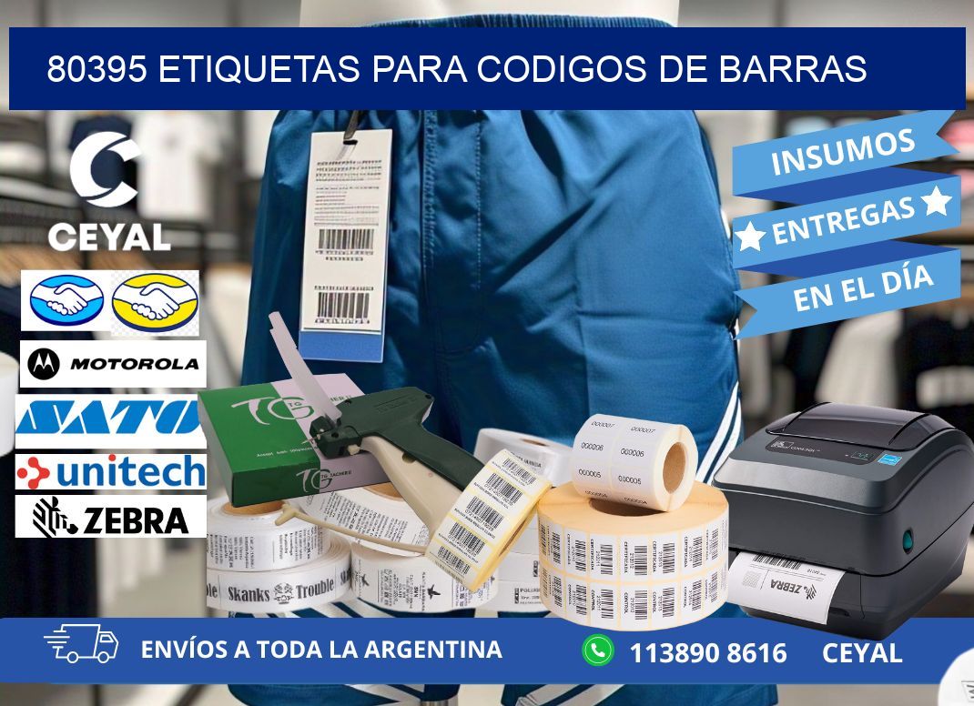 80395 ETIQUETAS PARA CODIGOS DE BARRAS