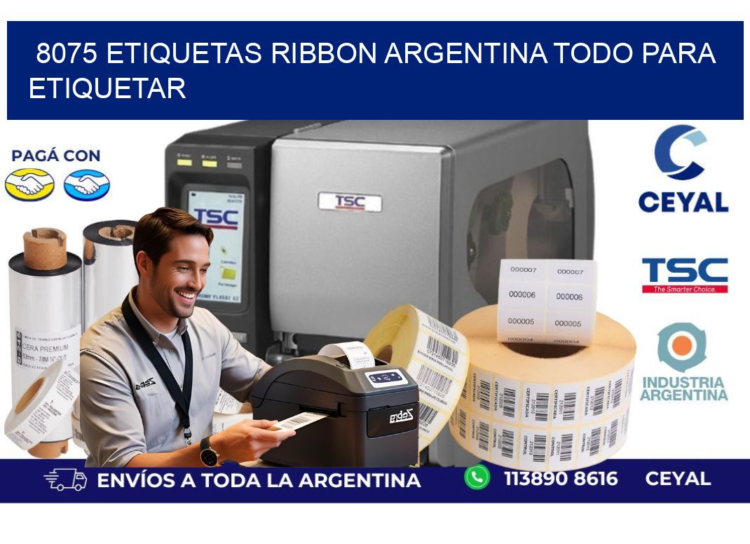 8075 etiquetas ribbon argentina TODO PARA ETIQUETAR