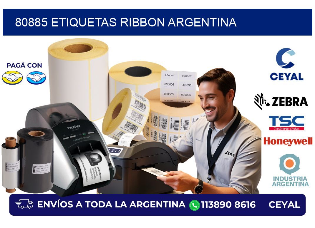 80885 etiquetas ribbon argentina
