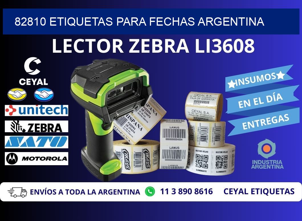 82810 ETIQUETAS PARA FECHAS ARGENTINA