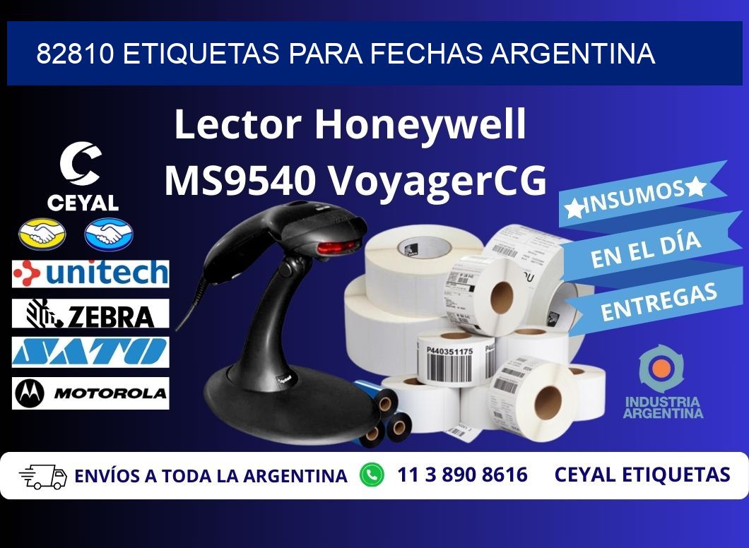 82810 ETIQUETAS PARA FECHAS ARGENTINA