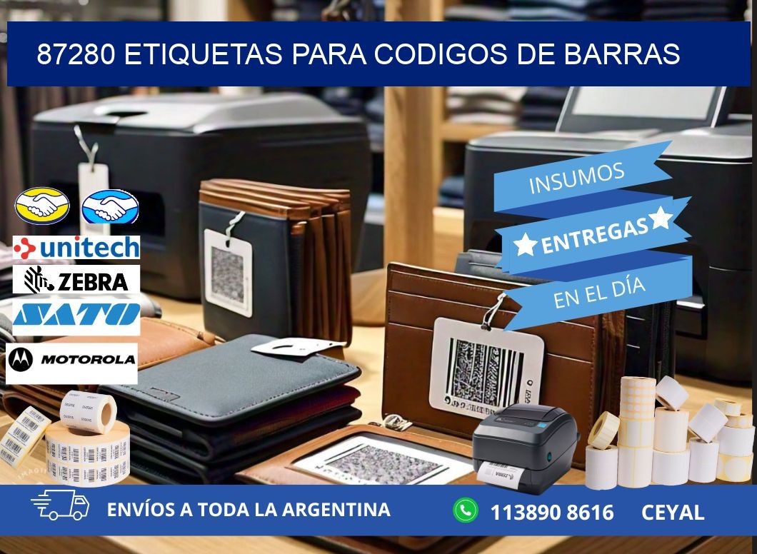 87280 ETIQUETAS PARA CODIGOS DE BARRAS