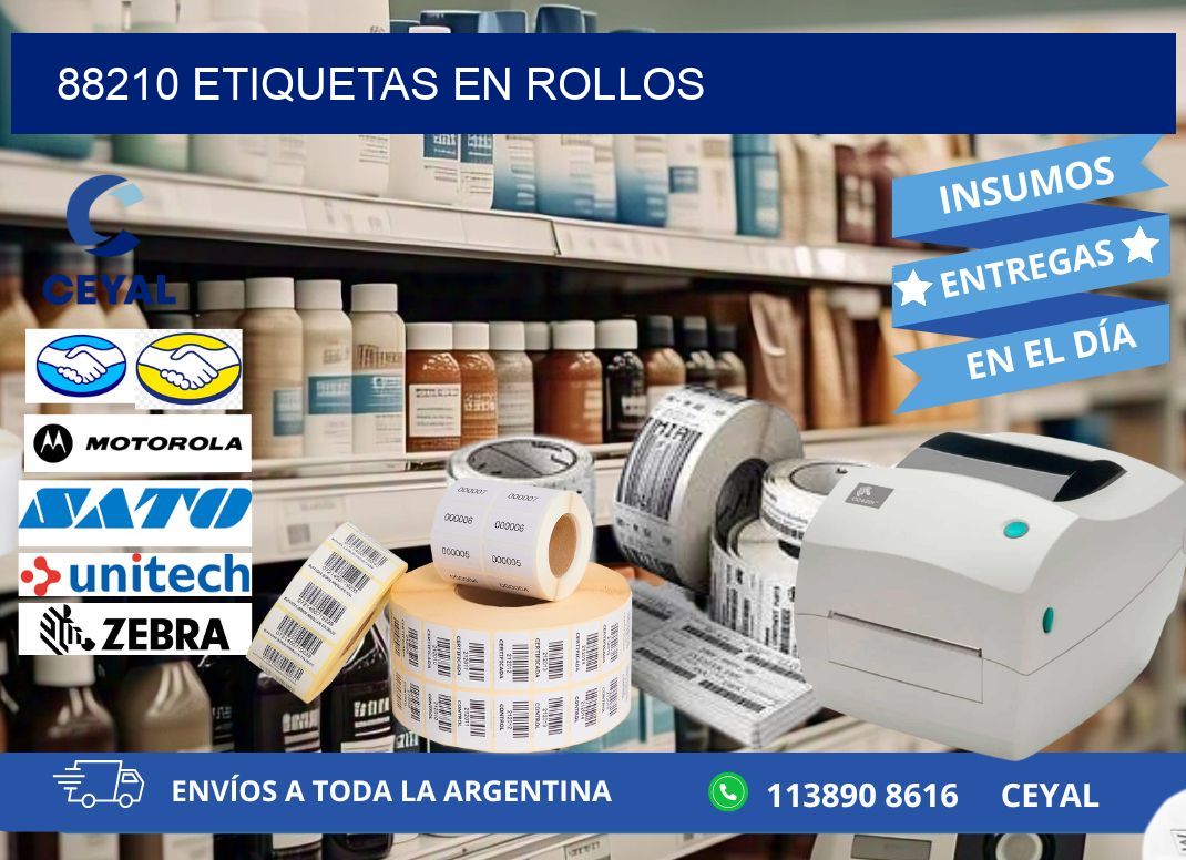 88210 ETIQUETAS EN ROLLOS