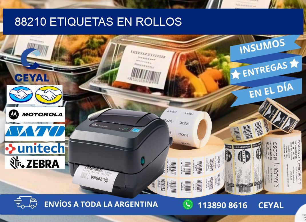 88210 ETIQUETAS EN ROLLOS