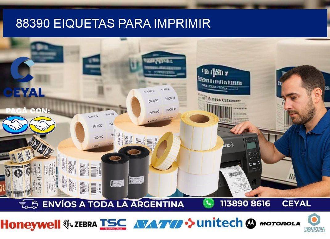88390 EIQUETAS PARA IMPRIMIR