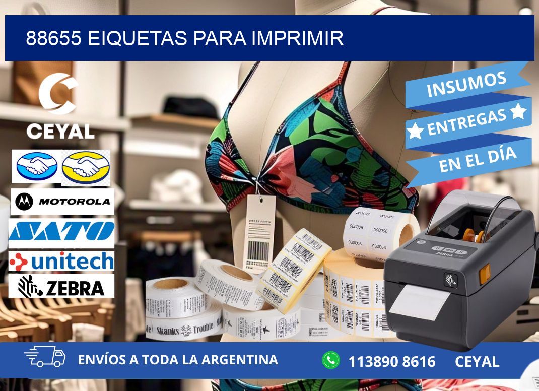 88655 EIQUETAS PARA IMPRIMIR