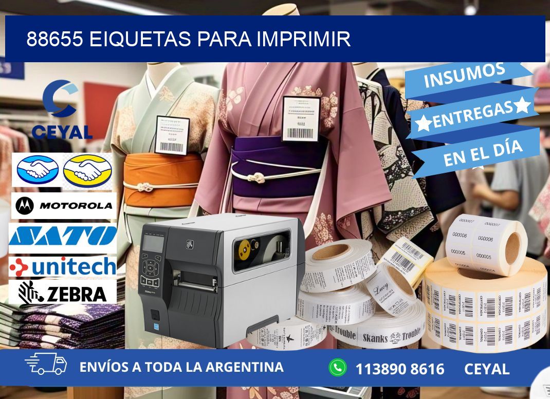 88655 EIQUETAS PARA IMPRIMIR
