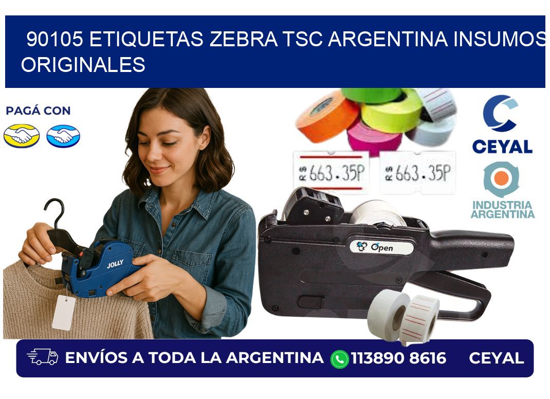 90105 etiquetas zebra tsc argentina INSUMOS ORIGINALES