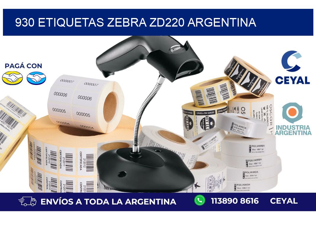 930 etiquetas zebra zd220 argentina
