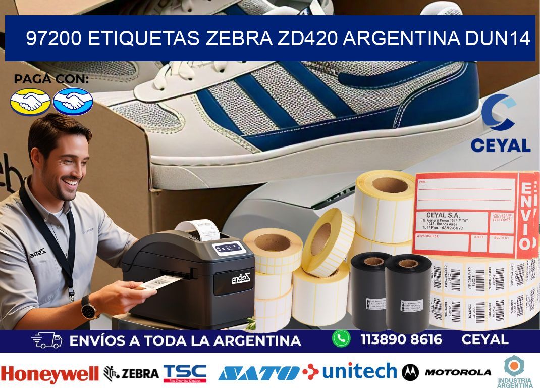97200 etiquetas zebra zd420 argentina DUN14