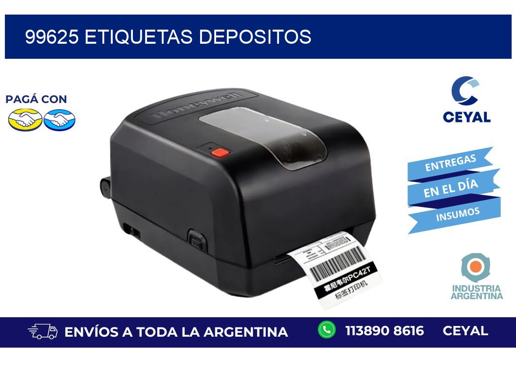 99625 ETIQUETAS DEPOSITOS