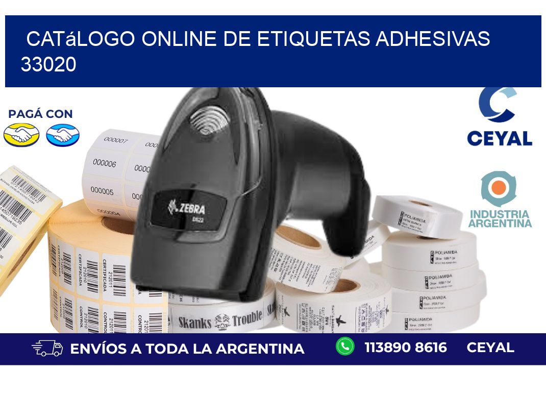 Catálogo Online de Etiquetas Adhesivas 33020