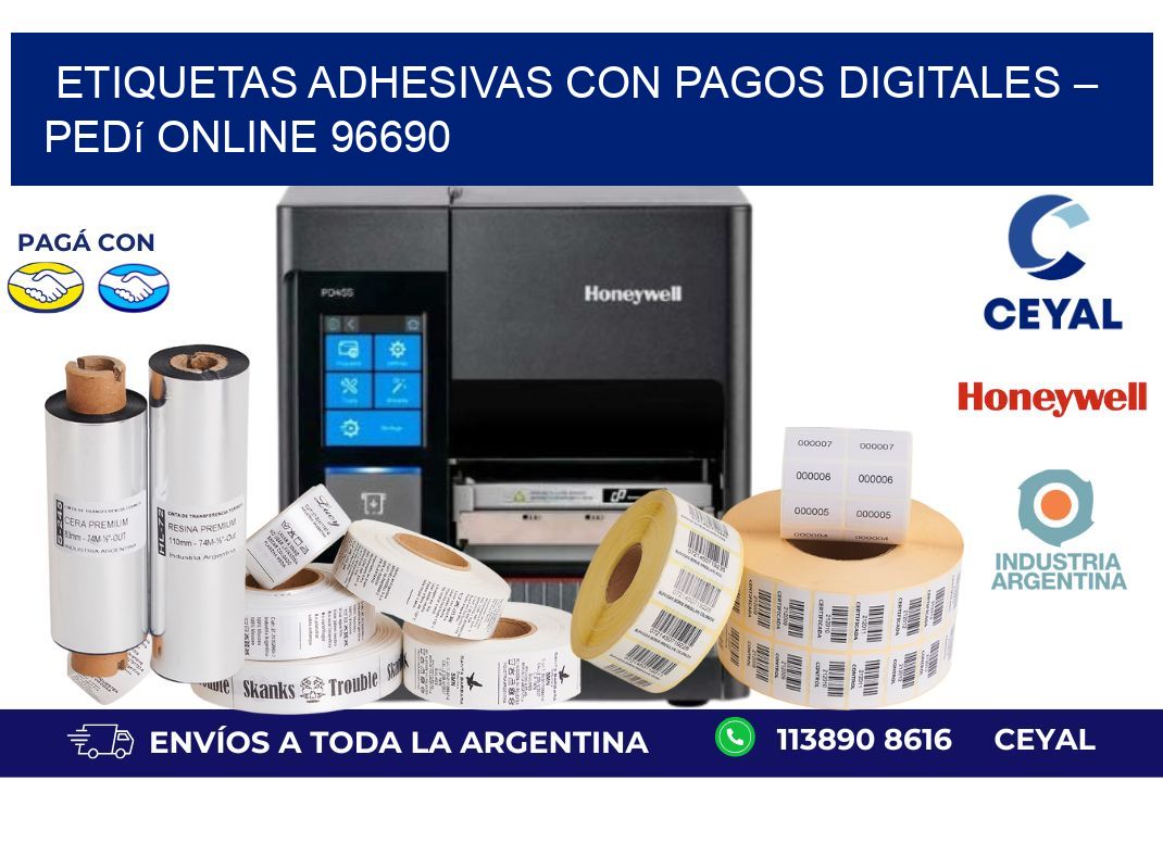 Etiquetas ADhesivas con Pagos Digitales – Pedí Online 96690