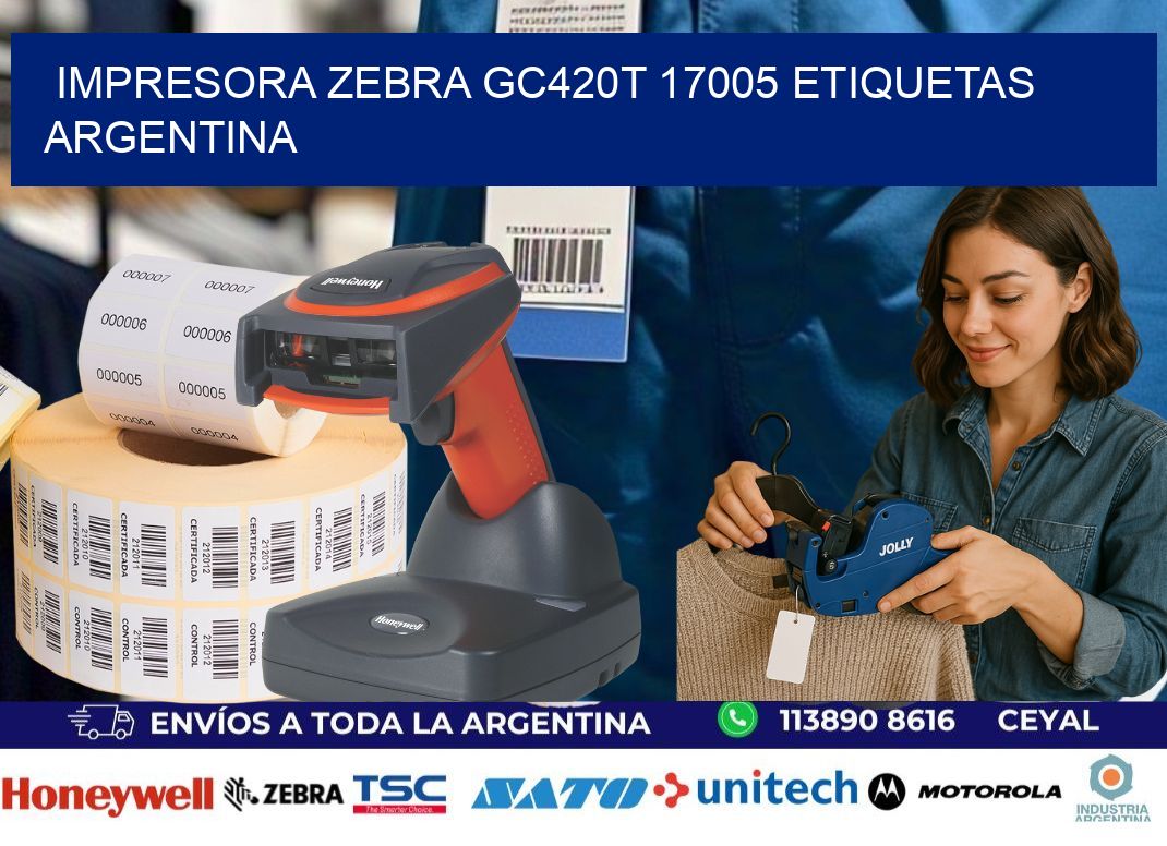Impresora zebra gc420t 17005 etiquetas argentina