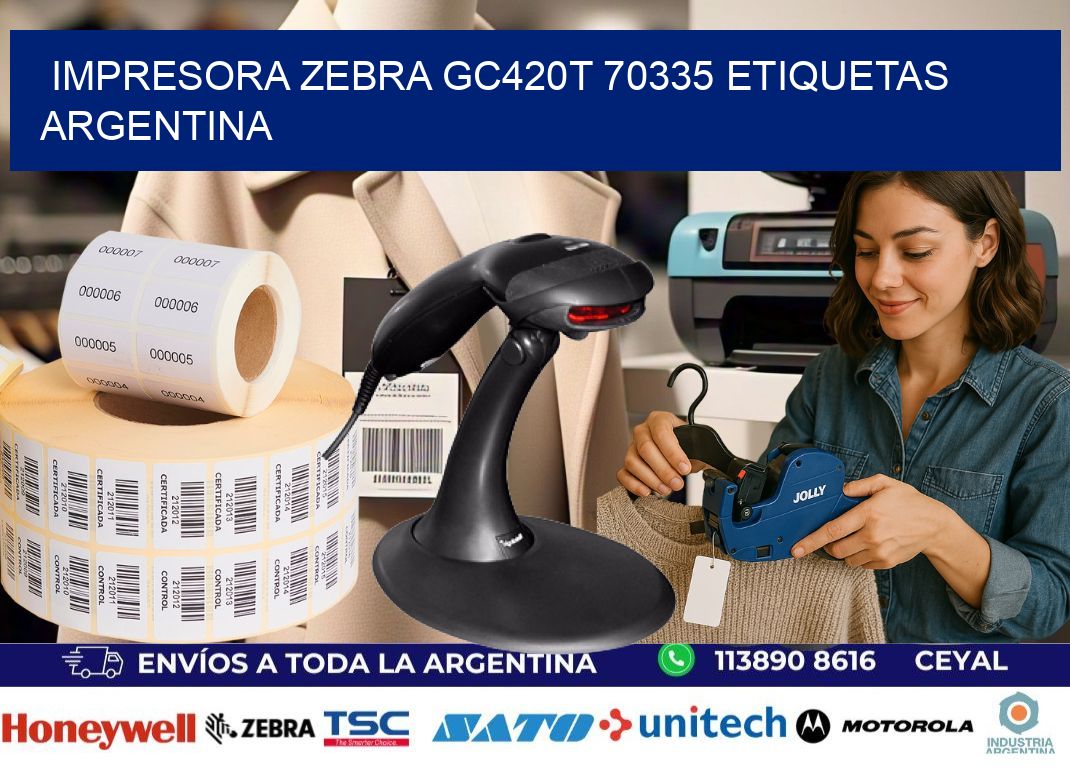 Impresora zebra gc420t 70335 etiquetas argentina