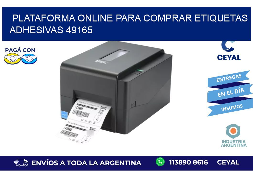 Plataforma Online para Comprar Etiquetas Adhesivas 49165