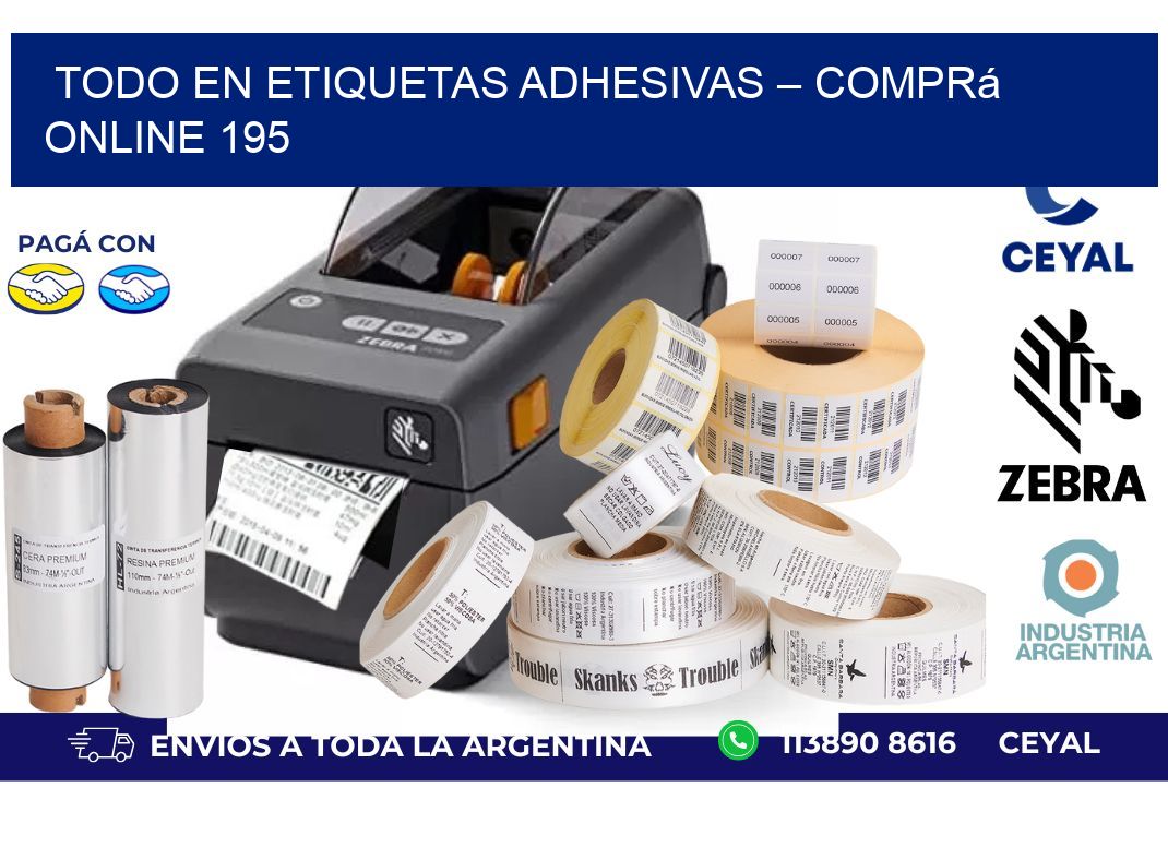 Todo en Etiquetas Adhesivas – Comprá Online 195