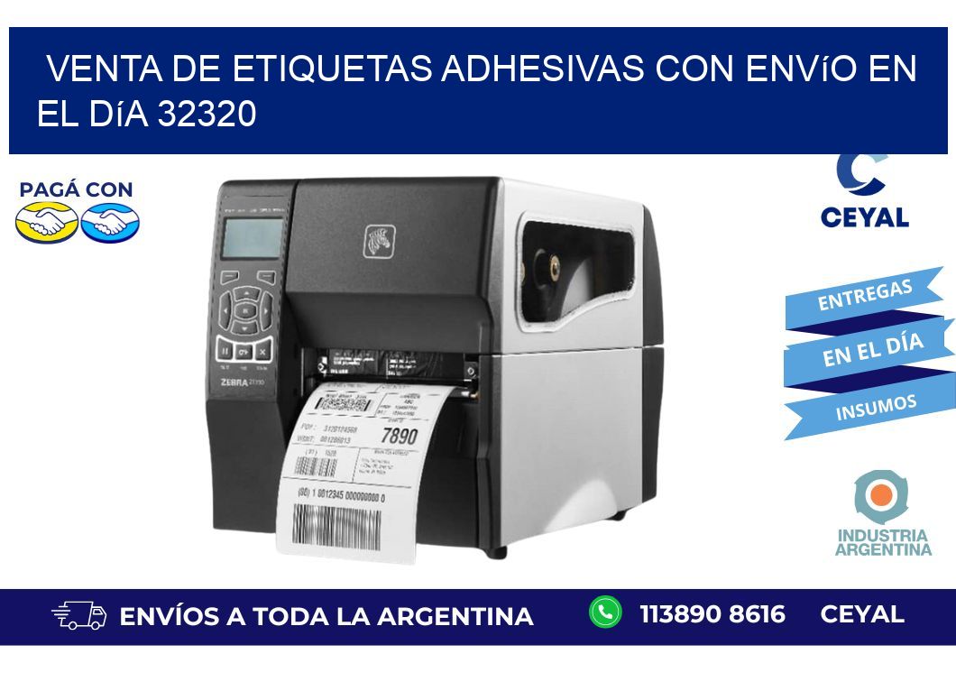 Venta de Etiquetas Adhesivas con Envío en el Día 32320