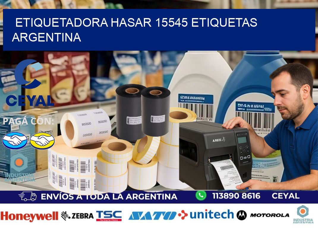etiquetadora hasar 15545 etiquetas argentina