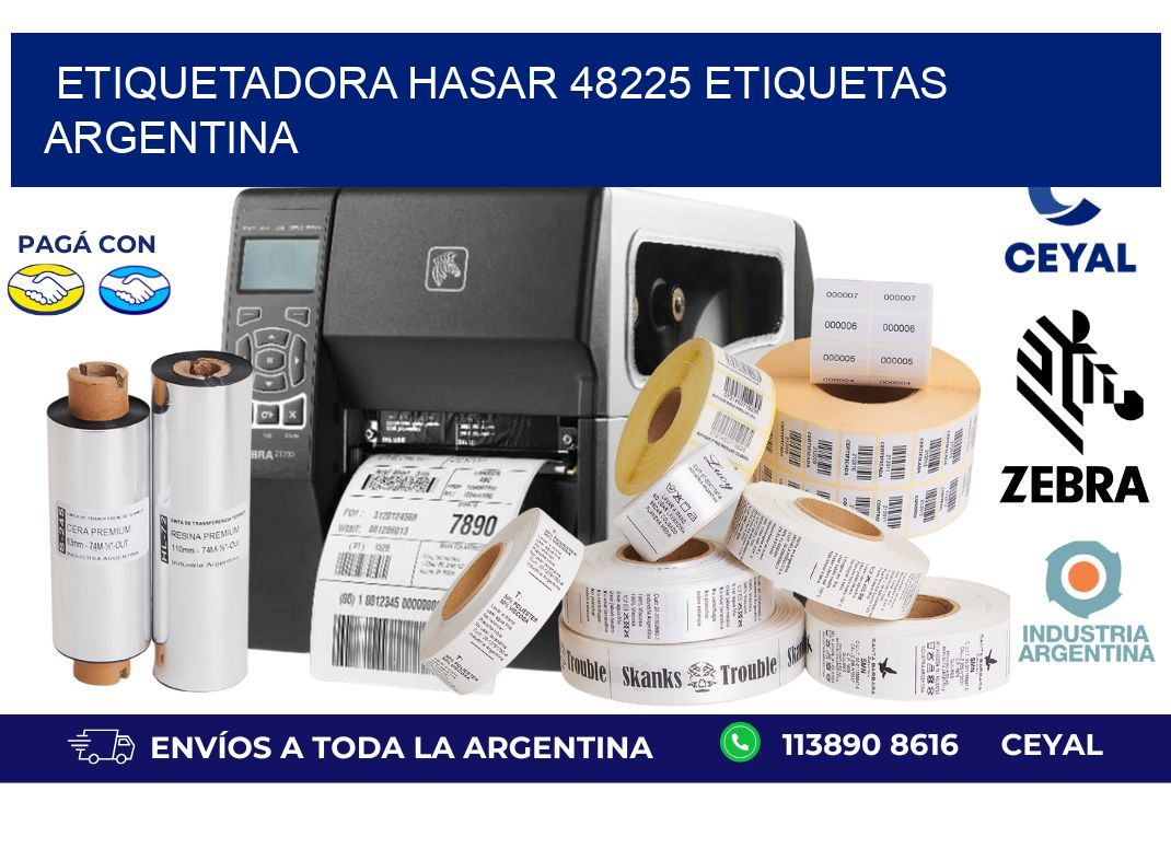 etiquetadora hasar 48225 etiquetas argentina
