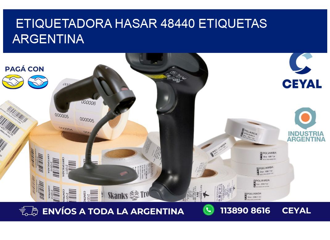etiquetadora hasar 48440 etiquetas argentina
