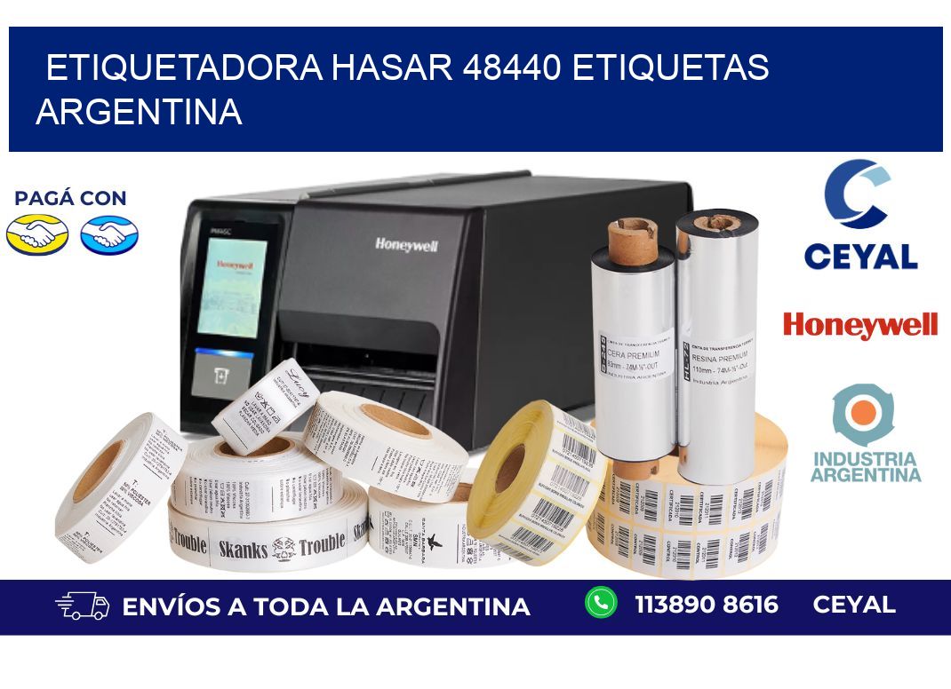 etiquetadora hasar 48440 etiquetas argentina