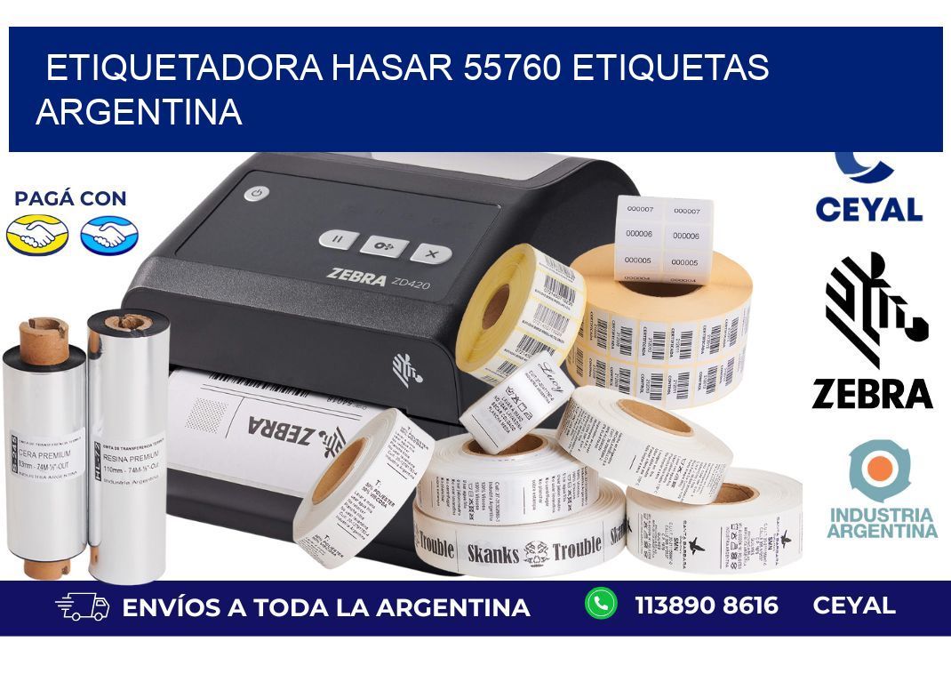 etiquetadora hasar 55760 etiquetas argentina